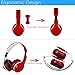 Bluetooth Headphones,Kocopoo OY712 Wireless Stereo Bluetooth 4.1 Headset Music Headphone 3.5mm Audio TF Card MP3 Player FM Radio 4 in 1 Folding Earphone Mic for iPhone and Android Phones