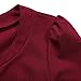 HiQueen Women Vintage V-neck 3/4 Sleeve Office Work Business Party Bodycon Dress (S, Red)