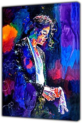 Final Performance Michael Jackson Colour Photo Print ON Wood Framed Canvas Wall Art Home Decoration 12’’x 8’’inch -38mm Depth