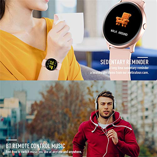 Fitness Tracker Watch with Heart Rate Blood Oxygen Monitor Pedometer,Step Calorie Sleep Monitor Music Control,Waterproof Activity Tracker with Sleep Monitor (Black)