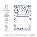 Purple Confetti Party Invitations (15 Guests) Baby Shower - Graduation - Luncheon - Girls Birthday – Housewarming - Fill In Abstract Style - Blank Invite Cards and Envelope Set DIY