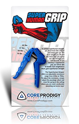 Core Prodigy Superhuman Grip - Adjustable Hand Strengthener/Gripper