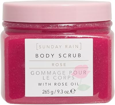 Sunday Rain Polishing Body Scrub with Rose Oil 265g Vegan Cruelty Free