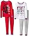 Ever After High Big Girls' Character 4-Piece Cotton Sleep Set, Multi, 10