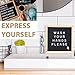 Black Felt Letter Board with Letters Pre-Cut - Oak Wooden Frame and Stand - 340 Changeable Letters, Numbers & Emojis Separated in Canvas Bag - Share Your Message with Family and Friends - 10