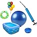 Hand Air Pump, Sports Ball Pump Needle Storage for Basketball, Football, Rugby Football, Soccer Balls, Exercise Ball, Netball, Toy Balls and Balloon (10 Inch)