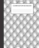 Composition Notebook: Faux Luxury Silver Metallic Glam College Ruled Notebook Lined School Journal