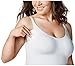 Bravado Designs Women's Seamless Maternity Nursing Tank Top for Breastfeeding, Pregnancy Must Have with Built in Bra, Black, Medium