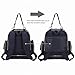 Mooxury Baby Diaper Backpack Nappy Bags with Stroller Straps and Insulated Bottle Sleeve - Navy Blue