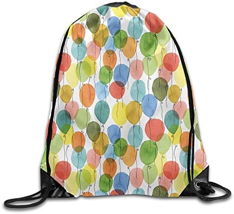 Coloring Balloons Beam Drawstring Travelling Bundle Pocket Canvas Storage Gym Bag Ball Backpack