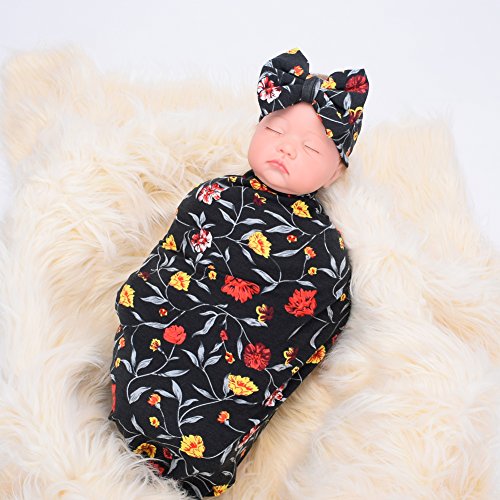 2 Galabloomer+Newborn+Receiving+Headband+Blankets