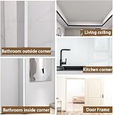 Zayejod 5M PVC Inside Outside Corner Trim Self-Adhesive Vinyl Moulding 3cm view 9