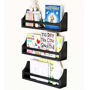 Amazon.com: Nursery Décor Wall Shelves – Set of 3 - Crown