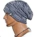 Cool Men Roll Knit Beanie Rectangular Winter Skullcap Top Hat B816