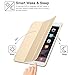 BESDATA Ultra Thin Magnetic Smart Cover [Wake/Sleep Function] & Translucent Back Case for Apple 1st Gen Generation iPad Mini + Screen Protector + Cleaning Cloth + Stylus (Gold)