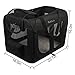 Pet Dog Carrier Soft Sided Cage Travel Crate Portable with Steel Frame for Small Dogs and Cats (24
