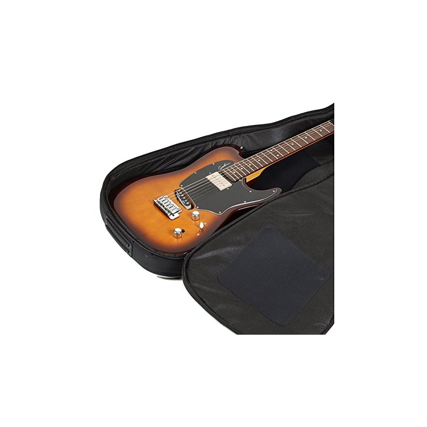 Electric Guitar Gig Bag by Hola! Music, Deluxe Series with 15mm Padding