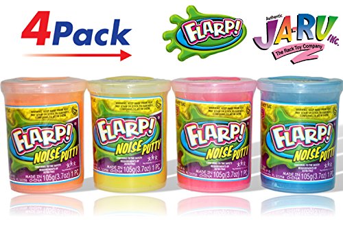JA-RU FLARP Noise Putty (Pack of 4) Squish to Make Fart Sounds | Item #10041-4R