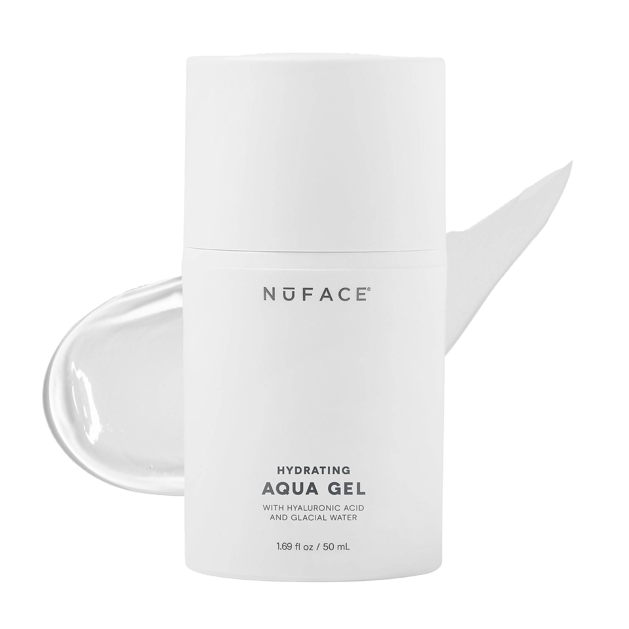 NuFACE Aqua Gel Activator - Microcurrent Conductive Gel & Activator Powered by IonPlex & Hyaluronic Acid to Enhance Results of NuFACE Microcurrent Facial Device - Improves Skin Radiance (1.69 oz)