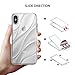 Ringke Flow Designed for iPhone X Case, Wavy Textured Flexible TPU Cover for iPhone X Case, iPhone 10 (Not Compatible with iPhone Xs) - Clear