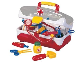 Theo Klein Maletín de médico grande y transparente