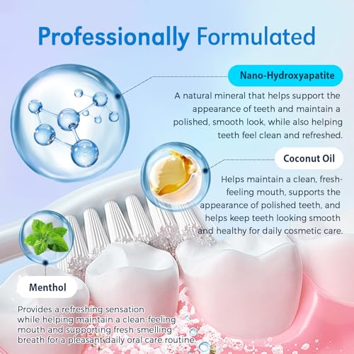 Enamel-Safe Teeth Whitening Powder - Hydroxyapatite - Gentle on Teeth - No Sensitivity Formula - Removes Stains - Long-Lasting Freshness - Breath Freshening Whitening Powder- 15g