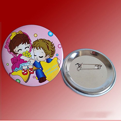Sunshine 58mm Blank Badges & Buttons Parts for Badge & Button Making Machine (Holland-Pin Metal-Back 100sets) - Thumbnail 2