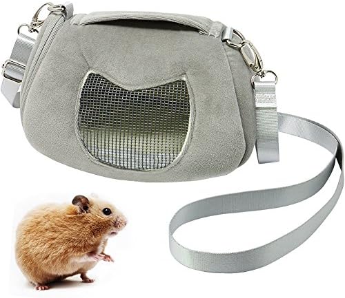 B Bascolor Pet Carrier Bag Portable Breathable Outgoing Travel Handbag with Adjustable Single Shoulder Strap Pouch for Hamster Small Animals Pets