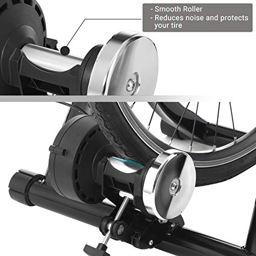 SONGMICS Indoor Bike Trainer Stand, Reduces Noise, Curvy Stable Frame