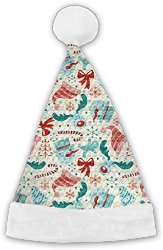 Chrihapy Asmlie Christmas Elements Funny Santa Hat Plush Christmas Hat Decorations For Kids And Adults Unique Gifts