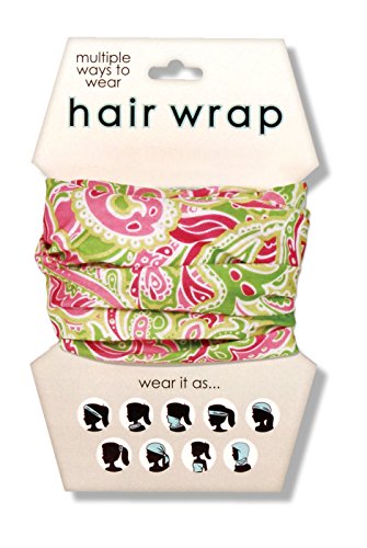 Spoontiques Paisley Hair Wrap, Pink/Green