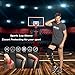 ASOONYUM Full Leg Compression Sleeve 1 Pair Footless Compression Socks for Women Men Basketball Running Football Cycling Sport Workout UV Protection Black