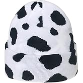 Newfancy Women Men Winter Hats Animals Print Pattern Beanie Knitted Soft Warm Slouchy Skull Ski Cap