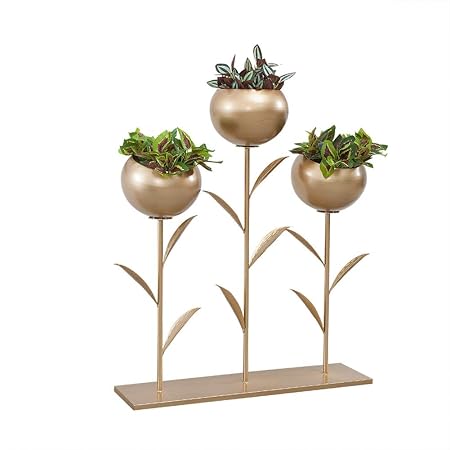 HBY Soporte de Flor Metal Interior Balcón Sala de Estar Planta ...