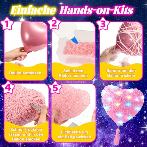 Hapikids Crafts Girls 8 9 10 11 12 Years, 3D String Art Gift Girls 6-12 Years, Craft Kit Kids, Toy Boy 8-12 Years, Gift Ideas for Children, Birthday Gifts