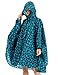 Buauty Womens Hooded Zip Up Waterproof Raincoats Lightweight Poncho with Pockets Outdoors