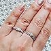 Gieschen Jewelers Clover Tiara 18K Rose/White Gold-Plated CZ Crystal Dainty Ring