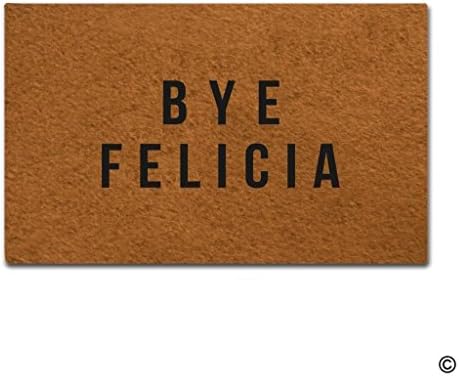 Dick Sidney Entrance Doormat Bye Felicia Home Door Mat Non-slip Doormat Machine Washable Non-woven Fabric