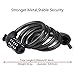 AKM Bike Locks, 4-Feet Bike Cable Lock Resettable 5-Digit Combination with Complimentary Mounting Bracket