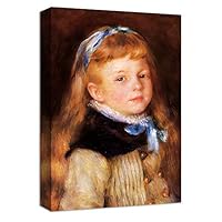 Canvas Wall Art Young Woman by Pierre Auguste Renoir Canvas Prints Home Artwork Decoration for Living Room,Bedroom - 12x18 inches