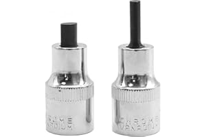 UOIENRT Strut Housing Socket 2Pcs, 1/2'' Square Drive Strut and Nut Hub Clamp Spreader Remover Tool, Replacement for Citroen 