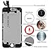 Full Assembly LCD Display Touch Screen Digitizer Replacement Compatibal For iPhone 6 4.7 Inch Repair Kit With Open Tools (6G Black)