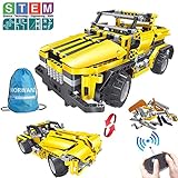 2-in-1 Remote Control Car Building Set | STEM Learning Kits for Boys and Girls 6-12 | Best Engineering Toy Gift for Kids Ages 7,8,9,14 Year Old (426pcs)