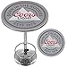 Bar Table - Coors Light Logo Bar Height Table with Adjustable Foot Rest and Acrylic Top - Garage, Bar, or Man Cave Decor by Trademark Global