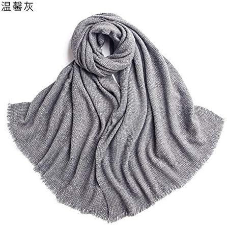 YLGB Mulberry print scarf,Woollen scarf, ladies' autumn and winter warm solid shawl,Sunscreen Scarves Women’s Scarf