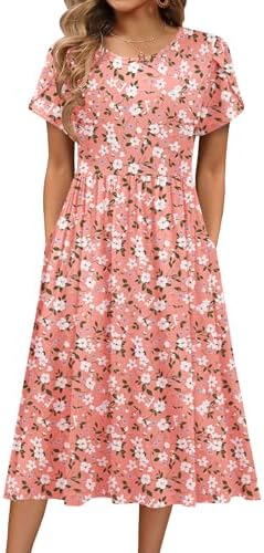 NAVINS Women Floral Print Puff Sleeve Tiered A-Line Swing Midi Dress with Pockets NA1002 (S,Beige Print) at Amazon Women's Clothing store NAVINS Women Floral Print Puff Sleeve Tiered A-Line Swing Midi Dress with Pockets NA1002 (S,Beige Print) at Amazon Women's Clothing store