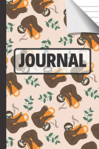 Read Journal: Cute Sloths & Coffee with Leaves Journal / Notebook: Sloths & Coffee Gifts for Women, Teens P.P.T