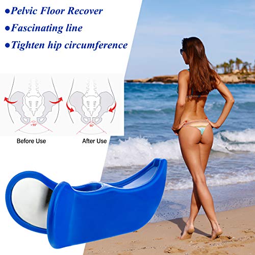 Litthing Super Kegel Exerciser, Blue Pelvic Floor Muscle and Inner Thigh Exerciser with Exercise Band, Hips Muscle Trainer Correction Beautiful Buttocks Bladder Control Device for Women - Thumbnail 7
