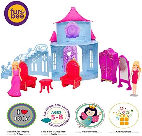 Funbee Fashion Doll Playset Castle Princess Toy Dream Castle Best Girl Gift for Ages 4 to 8 Years