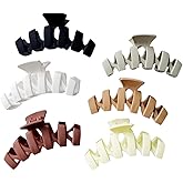 Strong Hold Hair Claw Clips – 6Pcs Large Big Clips for Thick Long Hair, Strong Hold Jaw Clamps for Women and Girls, Secure Updo and Half-Up Styles